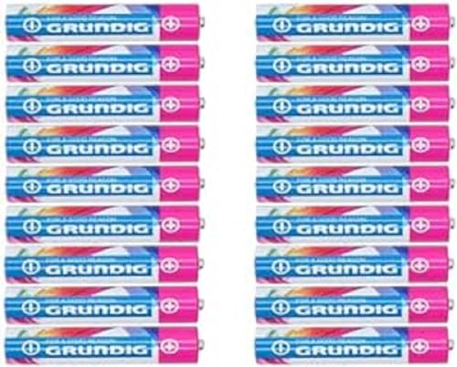 Grundig Pile Alcaline AAA/LR03 - Confezione da 18 Pezzi - Pile da 950mAh/1.5 V