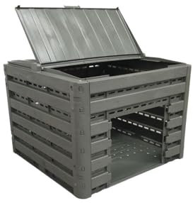 Composteur Compost'wood modulable 400 L, Taupe Imitation Bois - Bellijardin