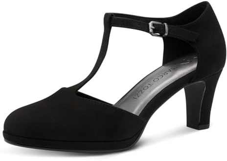 Marco Tozzi Pump da Donna con Cinturino 2-24401-43 décolleté, Nero, 41 EU