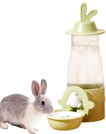 Automatischer Wasserspender Kaninchen 600ml Hängend Haustier Trinkflasche Hasen Meerschweinchen Hamster Chinchilla Frettchen Käfig Wasserflasche