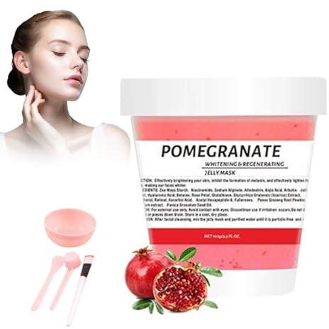 Gesichtsmaskenpulver - Roter Granatapfel Peel-Off Gesichtsmaske - Feuchtigkeitsspendende Gesichtsmaske für Frauen - Reinigendes Hautpflegeprodukt - Straffende Gesichtsmaske Jelly Face Mask