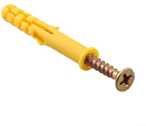 Lot de 40 vis d'ancrage mural en acier inoxydable M6 x 40 mm, vis d'expansion pour cloison sèche et maçonnerie, fixations robustes pour étagères suspendues