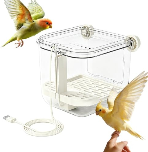 Genérico Ducha Pájaro Baño Automático Circulante para Ninfas