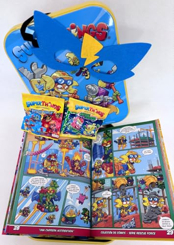 Libro Coleccionista Cómics Superthings - Rescue Force & Neon Power - LATA