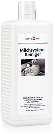 HANSE PRO Milchsystem-Reiniger, 1 x 1000 ml I Milch-Reiniger I Milchschaum-Reiniger I Reiniger für Milchaufschäumer, Kaffeevollautomaten Sahneautomaten I ideal für Jura Krups Philips uvm.