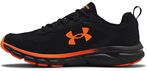 Under Armour Men's Charged Assert 9 Running Shoe, Black/Blaze/Orange, 10.5 M US