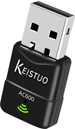 KEISTUO WLAN USB Stick für PC: 600 Mbit/s USB WiFi Adapter, 802.11AC, Plug & Play, DualBand WLAN USB Adapter für Desktop/Laptop, kompatibel mit Windows XP/7/8/10/11