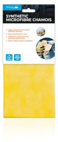 Simply Peau de Chamois synthétique SMC01 - Nettoyage sans Traces - Polyvalent et sans problème - Lavable - Doux et Durable