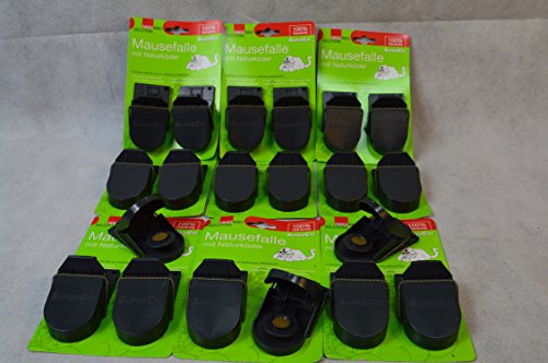 20 Stück (10X2) Mäusefalle Schlagfalle Mausefalle SUPERCAT Mäusefallen