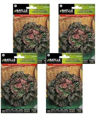 Semillas de lechuga mantecosa cuatro estaciones Semillas Batlle PACK (4)
