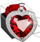 Ewige Rose mit Kette Silber 925,Infinity Rosen Box mit Herz Rubin Halskette,Konservierte Blumen Frauen Geburtsstein Anhänger,Rot Kristall Herz Halskette mit Birthstone Geschenkbox Für Weihnacht Mama