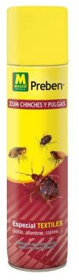 Aerosol contra chinches y pulgas 300ml. Preben. Especial para textiles. (sofas, alfombra, cojines...). Listo para usar.