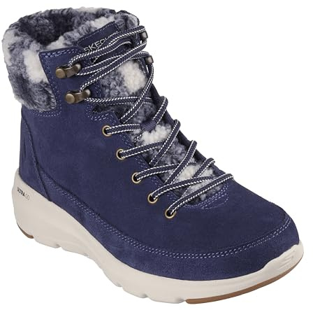 Skechers Performance Women's GLACIAL ULTRA - TIMBER, Navy/Natural, 7.5