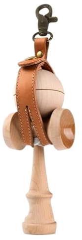Whnbuij Japansk svärdboll läderfodral - kompakt hölster för Kendama
