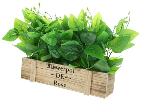 LIFKOME Artificial Golden Pothos Bonsai Plant Decor Faux Greenery for Home Office Kitchen Simulation Potting Decoration for Natural Style Centerpieces