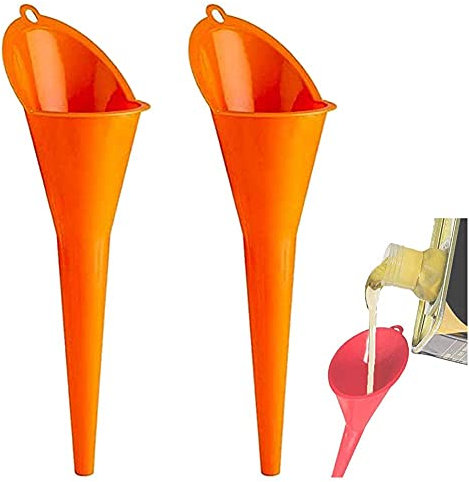Entonnoir Huile Moteur, Entonnoir Voiture En Plastique, Entonnoirs Extra Longs Pour Transmission D'huile Moteur Moto Locomotive Voiture (2 Pièces)