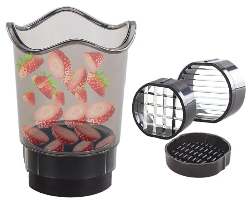 Tagliafrutta A Tazza,Affettatrice Verdure Smontabile | Utensile Multifunzionale Leggero Per Cucina, Ideale Per Preparazione Piatti Veloci, Snack Sani, Insalate E Cibi Domestici