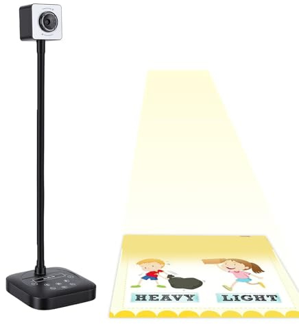 YUEHISY Dokumentkamera, 4K 8MP USB-webbkamera med Autofokus, Dubbla Brusreducerande Mikrofoner, Hopfällbar, för Distansundervisning Onlinemöte