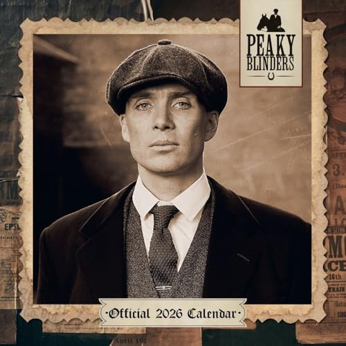 2026 CALENDAR PEAKY BLINDERS MONTH TO VIEW SQUARE WALL CALENDAR OFFICIAL PRODUCT