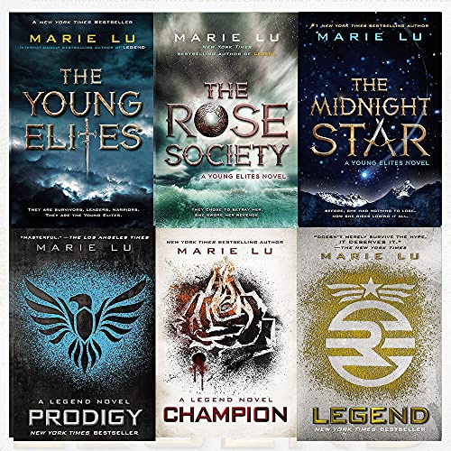 Marie Lu Collection 6 Books Bundles (Legend,Champion,Prodigy,The Young Elites,The Rose Society,The Midnight Star)