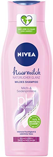 NIVEA Haarmilch Natürlicher Glanz Mildes Shampoo, 250 ml