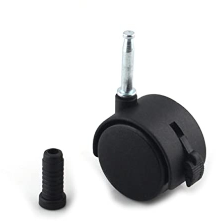 Veemoon 2set Wheel Castors for Swivel Chair Furniture Rolling Castors Brake for Boy Girl Bed Furniture Moving Wheels