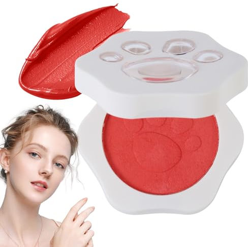 Creamy Matte Blush, Soft Cream Blush, Lip and Cheek Tint, Matte Mud Blush, Cat Claw Design Blush, Tinted Mud Cream, Natural Blush Cream, Youthful Makeup Tint, Versatile Lip and Cheek Color