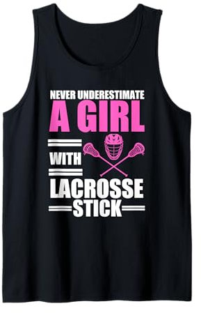 Coole Lacrosse-Kunst für Ehefrau, Mädchen, Frauen, Lax-Helm, Sportliebhaber Tank Top