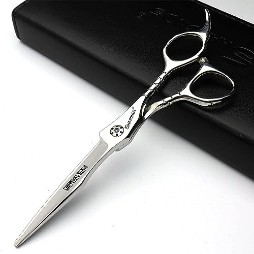 Japonais 440c Hair Studio coiffeur coiffeur Styling pro toolset Fashion 6 'ciseaux de coupe de cheveux et ciseaux efficaces (6-inch flat shear-A)