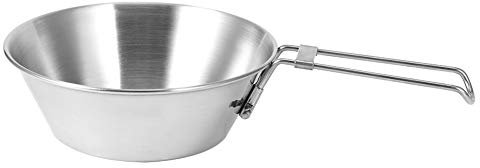 Klappbare Campingschüssel im Freien verdicken 304 Edelstahl Klappbare tragbare Picknickschüssel Camping Geschirr Ausrüstung Schüssel Camping Kochgeschirr Utensilien