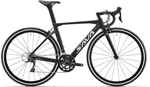 SAVADECK Warwind5.0 - Bicicleta de Carretera de Carbono, Ruedas 700C, Marco de Fibra de Carbono, Horquilla y tija de sillín con Sistema de desviador Shimano 105 de 22 velocidades