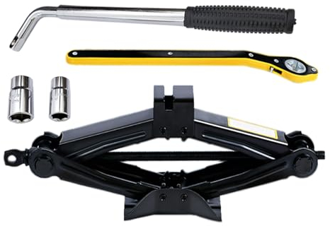 Scissor Jack for Car 2 Tons Tire Jack Tool Kit for SUV and Auto Universal Car Emergency Kit with Lug Wrench