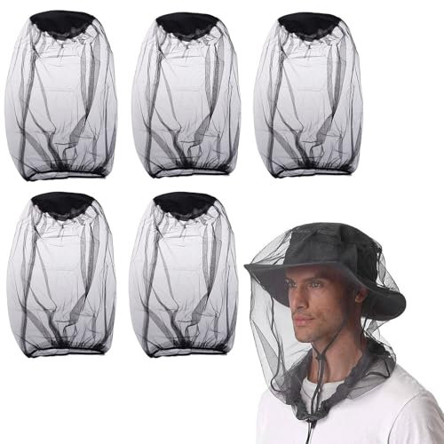 8Pcs Midge Head Net, Midge Net, Mosquito Head Net, Mosquito Net Head, Midge Nets for Head, Mosquito Face Net, Mosquito Head Net Face Mesh, Midgy Face Net for Outdoor, Camping, Climbing, Walking