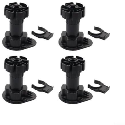 Piedini regolabili in plastica per mobili da cucina e bagno (8 cm)