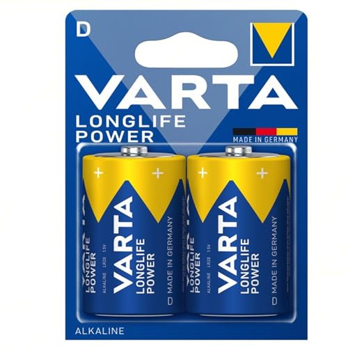 Batterie Torcia D LR20 Longlife Power Alcaline | 1 Confezione 2 pz | Potenti e Durature per Dispositivi ad Alto Consumo | per Giocattoli, Torce LED e Dispositivi Elettronici