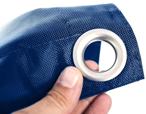 LIVEDECO - Housse Vide Pouf Géant XL Imperméable Extérieur Outdoor Bleu Marine Iron RAW BiG52