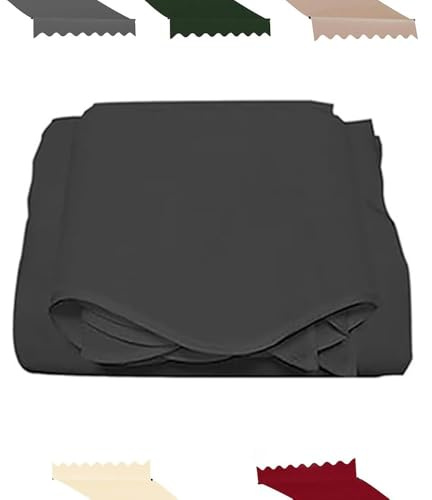 Toldo retráctil para patio al aire libre, lona para balcón, patio y restaurante, color antracita, 500 x 300 cm, solución de parasol