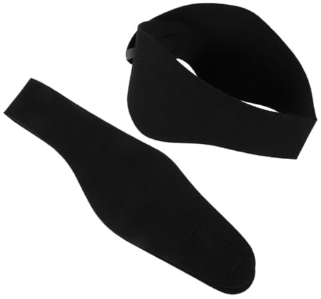 Cabilock Diadema de Natación Protección para Oídos, Tejido y Portátil, 2 Piezas para Piscina y Deportes Acuáticos, Negro