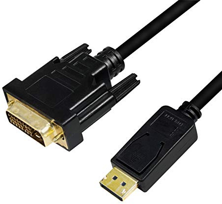 LogiLink CV0132 - DisplayPort (v1.2) to DVI-D (24+1) connection cable for full HD resolutions of 1080p/60Hz, 3 m