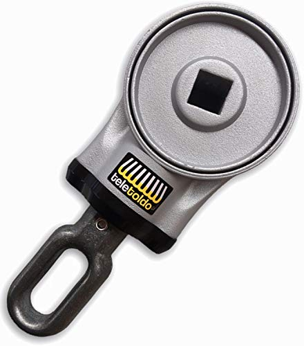 Teletoldo – Máquina de Elevación Redonda para Toldo con Tornillos ● Repuesto Profesional Plata ● Compatible con toldos de balcón y de Brazos a Pared.