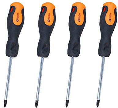 LEDLUX 4 Pezzi Cacciaviti a Croce, Cacciavite Stella, Con Punta Magnetica, Misura PH2 6X150mm
