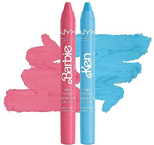 NYX Professional Makeup X Barbie Jumbo Eye Pencil Kit BJEK01 Pink & Blue, Cruelty Free