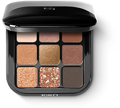 KIKO Milano Glamour Multi Finish Eyeshadow Palette 02 | Palette Con 9 Ombretti Dai Diversi Finish