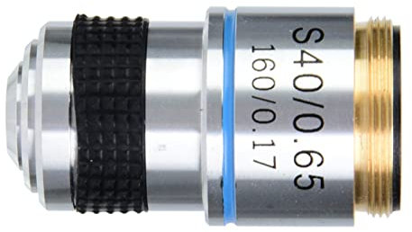 Objetivo de Microscopio 40x 5×3×3 40x 185 Lente de Objetivos Acromáticos de Microscopio Biológico 160 0,17 Objetivo de Microscopio 40x