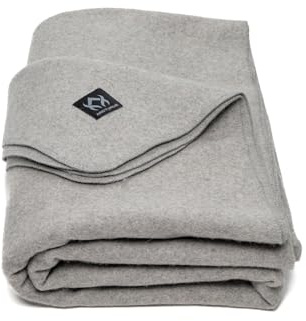 Arcturus Couverture militaire en laine chaude, épaisse, lavable, idéale pour l'extérieur, le camping, le stade, les pique-niques, les voyages, les kits de survie en voiture et Bushcraft (162,6 x 223,5