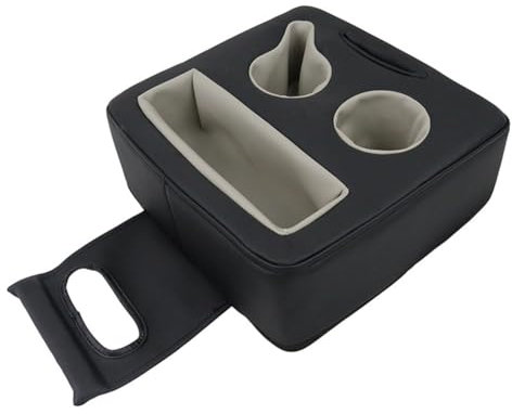 Nagoyuki Backseat Cup Holder for Car, PU Cup Holder for Couch Sofa Bed, Car Cup Holder for Back Seat Tray Organizer