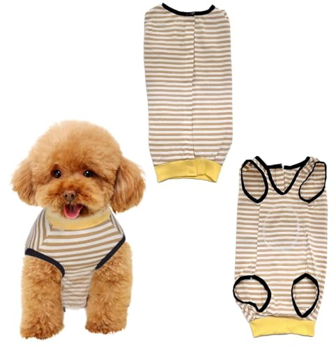 Body de recuperación para Perros postoperatorios: Traje Protector antifugas, Transpirable, Suave y elástico, con Tirantes Ajustables (M)
