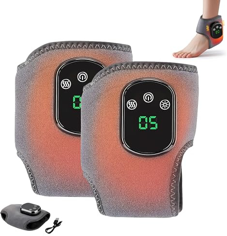 Fussmassagegerät elektrisch testsieger, 3-in-1 Foot Massager, Neuropathie Füße, Tragbares Fussmassagegerät Elektrisch für Achillessehnenentzündung, Massagers with 3 Vibration Modes (1)