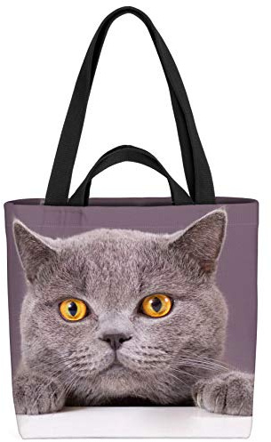 VOID Katze Britisch Kurzhaar Tasche 33x33x14cm,15l Einkaufs-Beutel Shopper Einkaufs-Tasche Bag