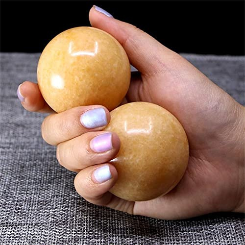 WGPHD Meditation Home 1 Pair of 47-50mm Resin, Quartz Ball Fitness Handball Quartz Ball Relaxation Wrist Sports (Color : Sunset Shone, Size : 47-50mm)
